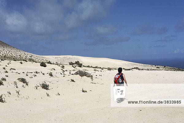 Wanderin in El Jable   Jandia   Fuerteventura   Kanarische Inseln