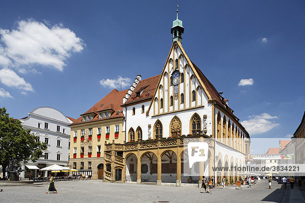 Amberg town hall   Upper Palatinate   Bavaria Germany