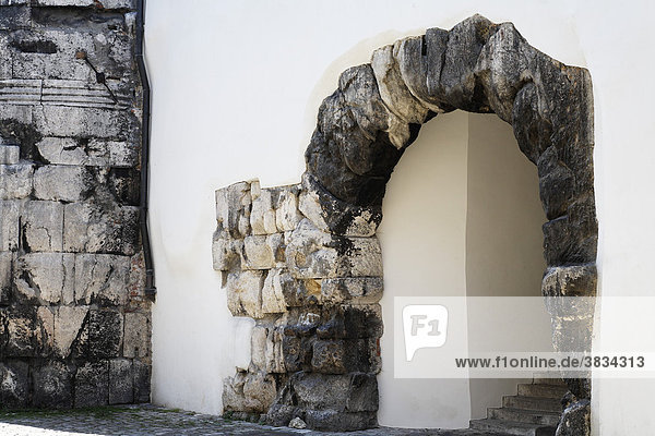 Römische Porta Praetoria Regensburg Oberpfalz Bayern