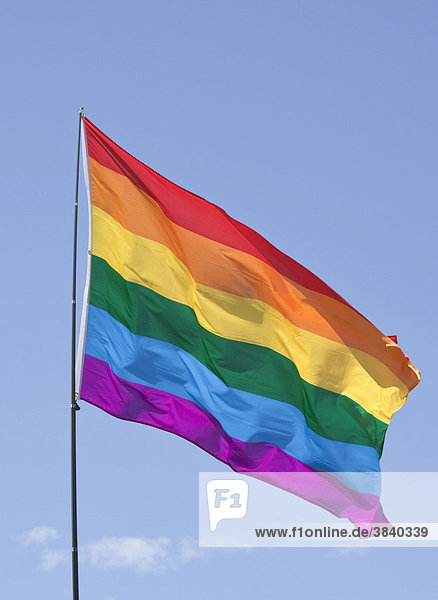 Regenbogenfahne  internationales schwul-lesbisches Symbol
