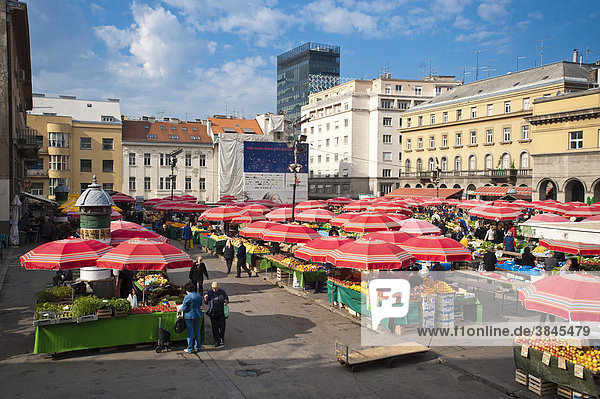 Dolac  Markt  Zagreb  Kroatien  Europa