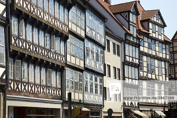 Altstadt  Fachwerkhäuser  Burgstraße  Hannover  Niedersachsen  Deutschland  Europa