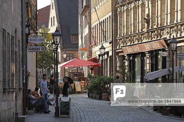 Gustavstraße in Altstadt  Fürth  Mittelfranken  Franken  Bayern  Deutschland  Europa