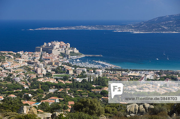 Calvi Panorama  Golf von Calvi  Balagne  Insel Korsika  Frankreich  Europa