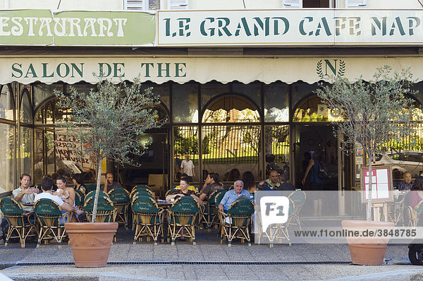 Le Grand Cafe Napoleon  Ajaccio  Insel Korsika  Frankreich  Europa