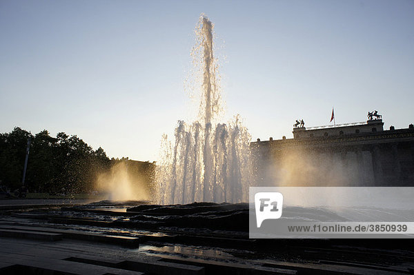 Fountain at the Lustgarten park  Mitte district  Berlin  Germany  Europe