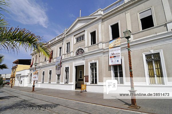 Regionales Museum  Naturgeschichte  Kulturgeschichte  Avenida Baquedano  historische Gebäude  Iquique  Norte Grande  Nordchile  Chile  Südamerika