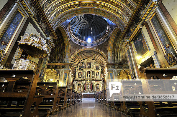 Interior of the Jesuit church of Compania de Jesus  UNESCO World Heritage Site  Cordoba  Argentina  South America