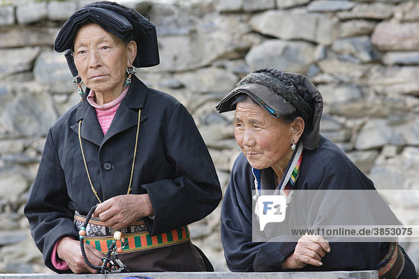 Jia Rong tibetischen Frauen  Zhuokeji  Sichuan  China  Asien