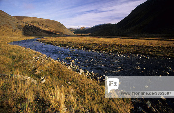 Findhorn Valley Tal Strathdearne Inverness-Shire Schottland Großbritannien Europa