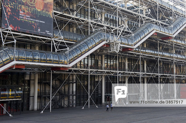 Centre Pompidou oder Beaubourg  Paris  Frankreich  Europa