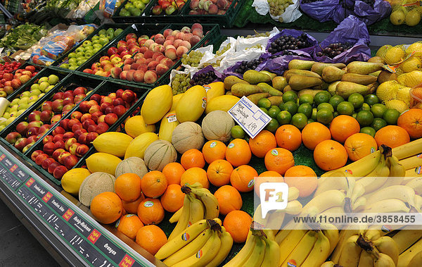 Obst  Auslage  Lebensmittelmarkt  Einzelhandel