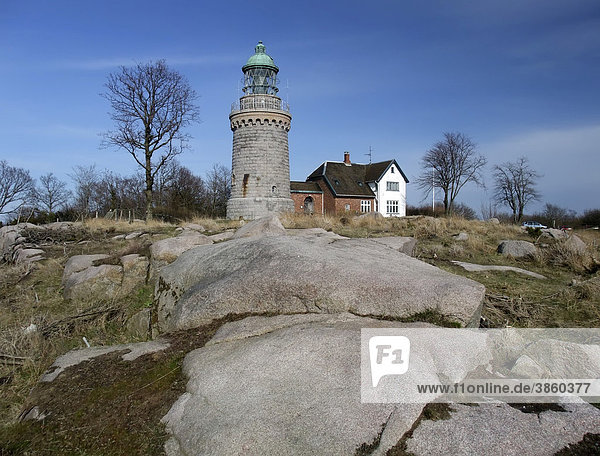 Leuchtturm Hammeren  Bornholm  Dänemark  Europa