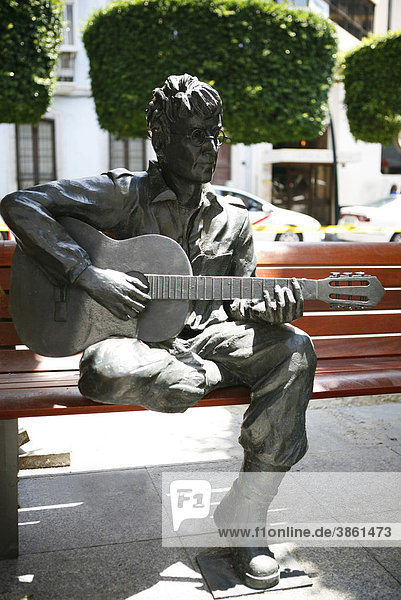 John Lennon Statue  Almeria  Andalusien  Südspanien  Spanien  Europa
