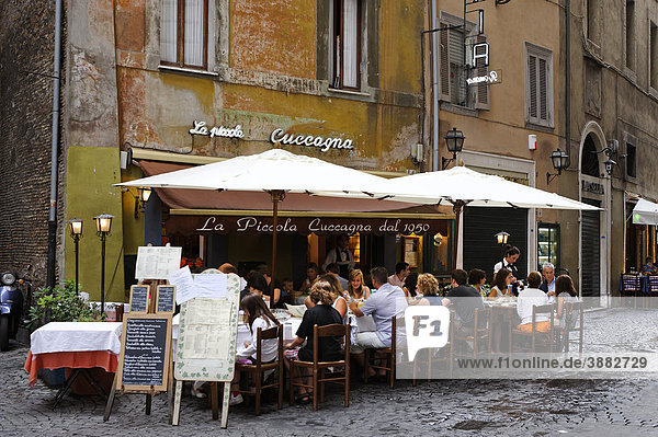Restaurant an der Piazza Navona  Vicolo della Cuccagna  Rome  Italien  Europa