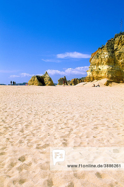 Beach  Praia da Rocha  Portimao  Algarve  Portugal  Europe