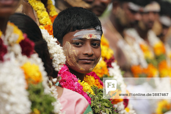Thaipusam-Fest in Tenkasi  Tamil Nadu  Tamilnadu  Südindien  Indien  Asien