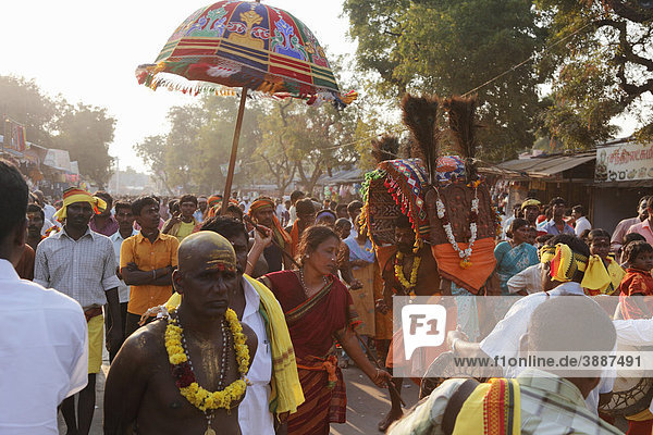 Pilgrims  Thaipusam Festival  Hindu festival  Palani  Tamil Nadu  Tamilnadu  South India  India  Asia