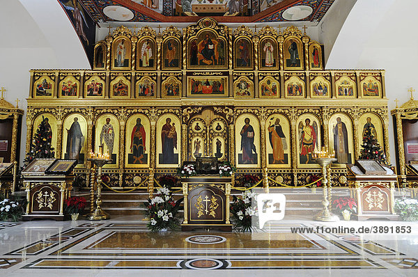 Ikonen  Heiligenbilder  russisch orthodoxe Kirche  Altea  Costa Blanca  Provinz Alicante  Spanien  Europa