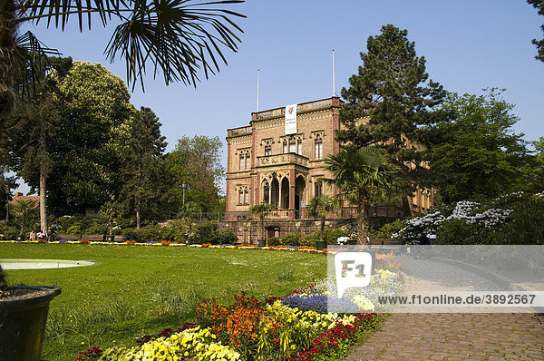Colombischlösschen mit Park, Freiburg im Breisgau, Baden-Württemberg, Deutschland, Europa
