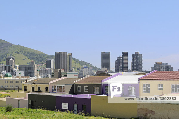 Bunte Wohnhäuser  Kapstadt  Südafrika  Afrika