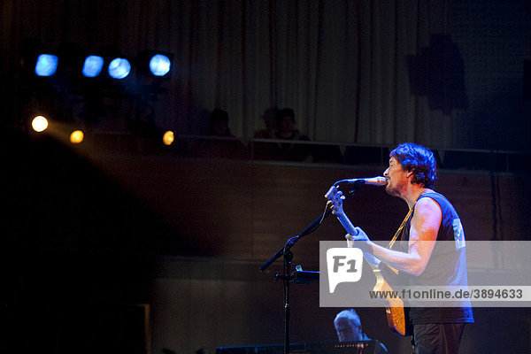 British singer and songwriter Chris Rea performing live in the concert hall at the KKL in Lucerne Switzerland Europe
