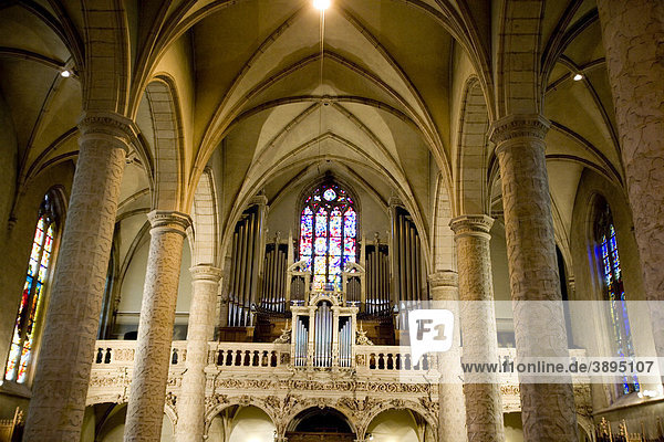 Innenaufnahme  Cathedrale Notre Dame  Liebfrauenkirche  Luxemburg  Europa