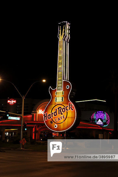 Hard Rock Cafe in der Paradise Road  Las Vegas  Nevada  USA