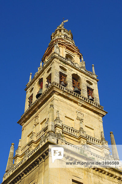 Minarett-Turm der Großen Moschee  Cordoba  Andalusien  Spanien  Europa