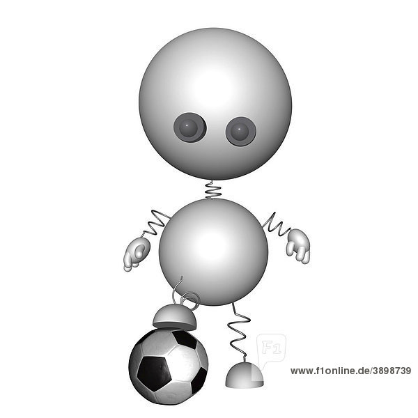 Abstract figure with football  soccer world cup