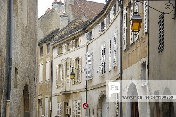Straßenansicht  historische Innenstadt Beaune  Burgund  Frankreich  Europa