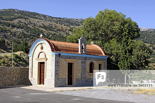 Kapelle  Gedenkstätte und Mahnmal von Amiras  Viannos  Kreta  Griechenland  Europa