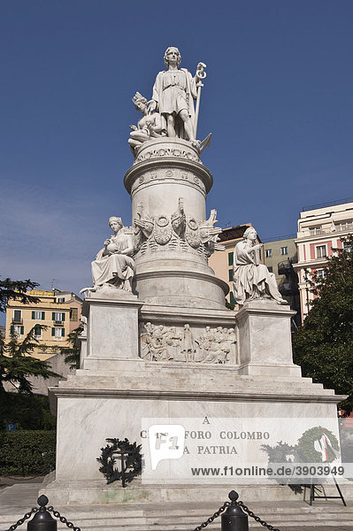 Denkmal Christoph Kolumbus  Genua  Genova  Ligurien  Italien  Europa