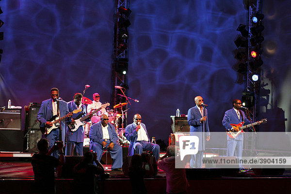 The American gospel group The Blind Boys of Alabama live at the Blue Balls Festival in the concert hall of the KKL in Lucerne  Switzerland