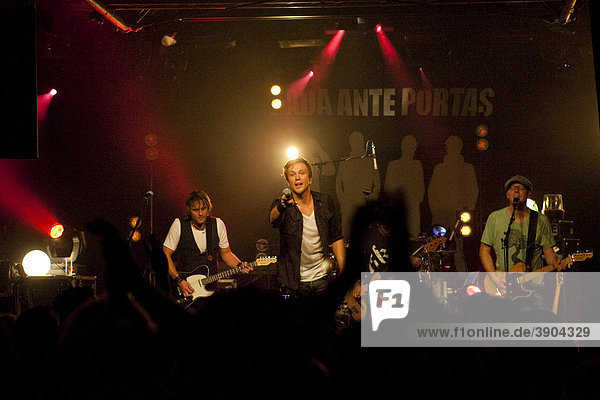 The Swiss pop and rock band Dada ante portas live at the Schueuer venue Lucerne Switzerland