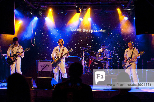 The Swiss band Dave Satellite live at the Schueuer venue  Lucerne  Switzerland