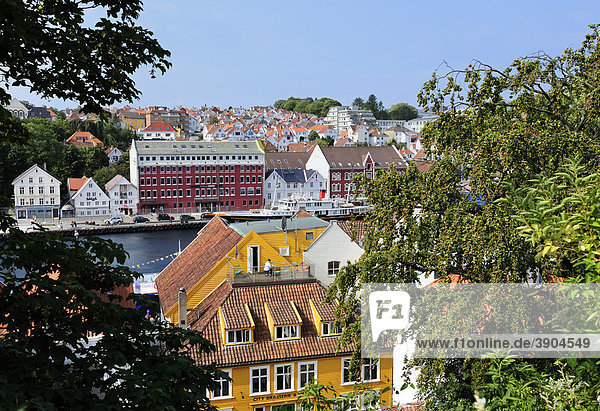 Blick auf Stavanger  Norwegen  Skandinavien  Nordeuropa