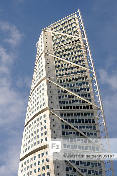 Turning Torso  das höchste Gebäude in Malmö  Schweden  Skandinavien  Europa