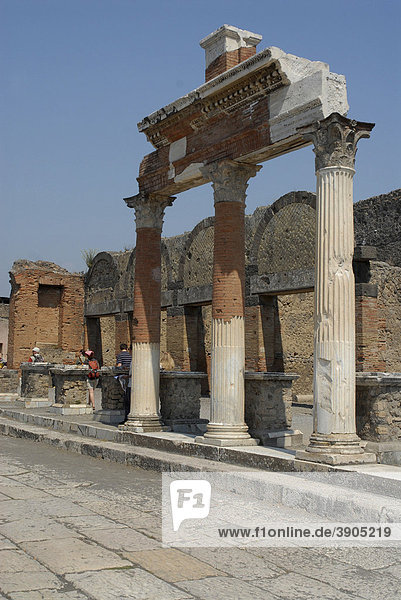 Forum  Platz in Pompeji  Italien  Europa