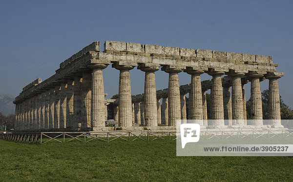 Hera-Tempel in Paestum  Italien  Europa