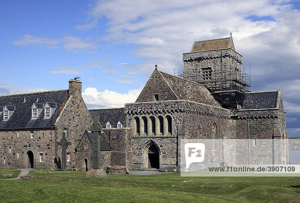 Iona Abbey  Abteikirche  Insel Iona  innere Hebriden  Schottland  Großbritannien  Europa