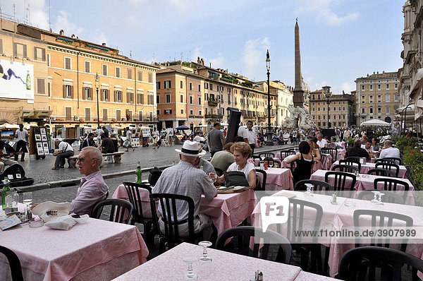 Restaurant  Ristorante  Piazza Navona  Rom  Latium  Italien  Europa