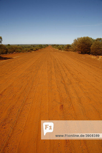 Dirt road in the Australian Outback  Australia