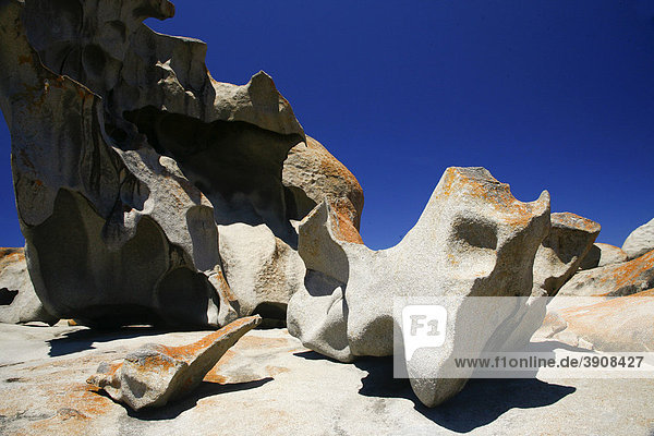 The famous Remarkable Rocks at Flinders Chase National Park on Kangaroo Island  South Australia  Australia