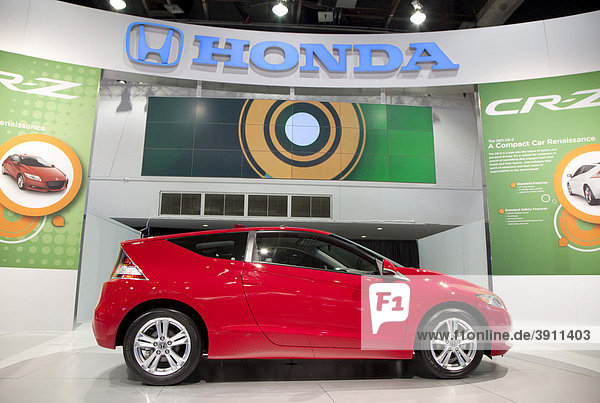 Das Honda CR-Z Hybrid-SportcoupÈ  auf der 2010 North American International Auto Show Automobilausstellung in Detroit  Michigan  USA
