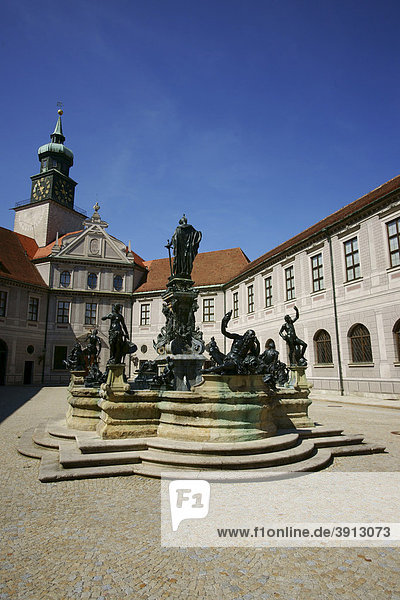 Brunnenhof in der Residenz  München  Bayern  Deutschland  Europa
