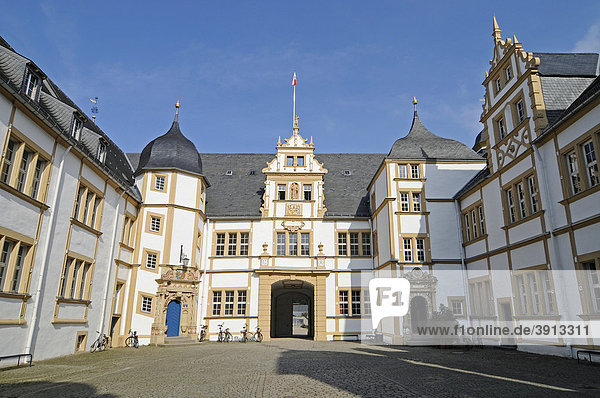 Schloss Neuhaus  Wasserschloss  Weserrenaissance  Paderborn  Nordrhein-Westfalen  Deutschland  Europa