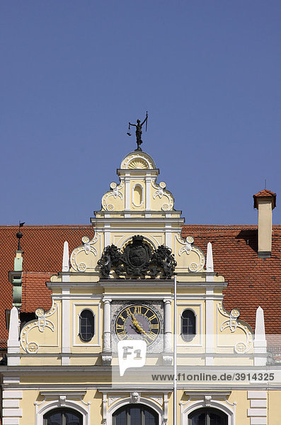 Fassade  Altes Rathaus  Ingolstadt  Bayern  Deutschland  Europa