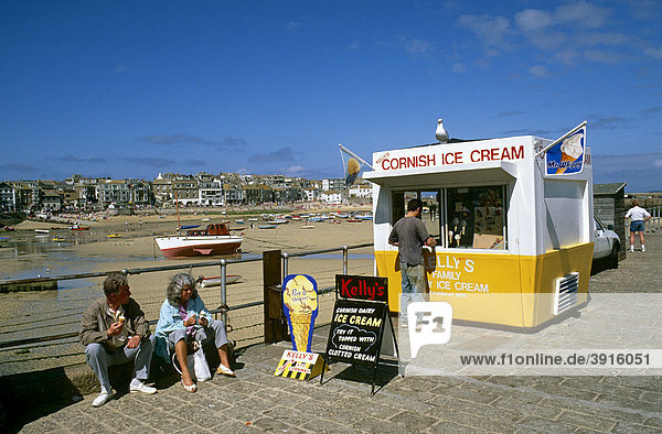 St. Ives im Jahr 1990  Cornwall  England  Vereinigtes Königreich  Europa