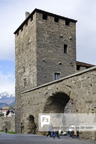 Porta Praetoria  Aosta  Aosta Valley  Piedmont  Italy  Europe